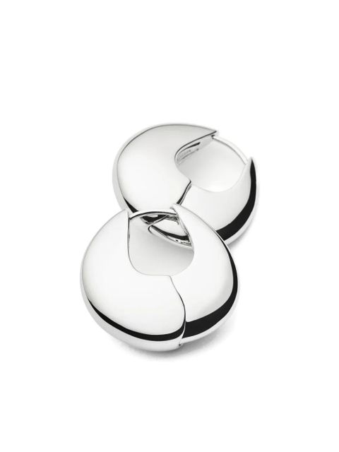 Missoma Sculptural Pebble hoop earrings - Silver