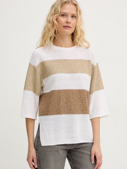 Marella sweter damski z lnem Emme by Marella - zdjęcie produktu nr 1