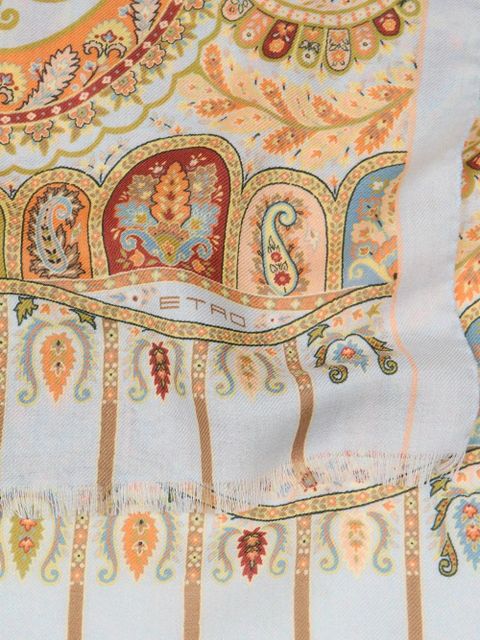 ETRO floral-motif scarf - Neutrals