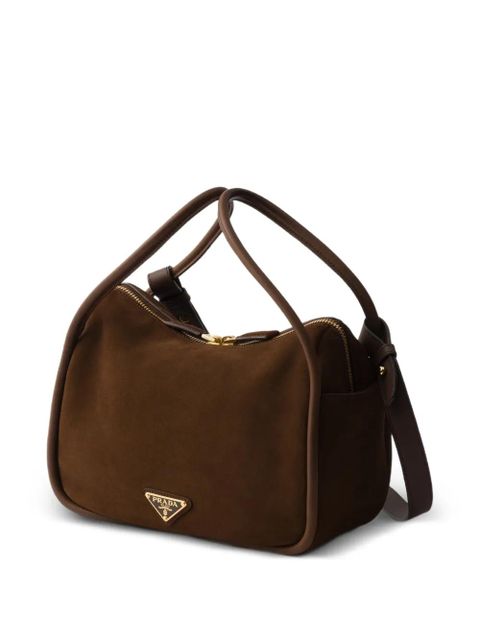 Prada Darling suede tote bag - Brown - zdjęcie produktu nr 1