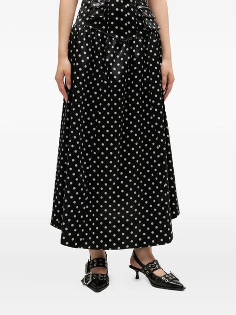 GANNI polka-dot skirt - Black - zdjęcie produktu nr 1