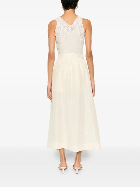 SANDRO lace-trim playsuit - Yellow