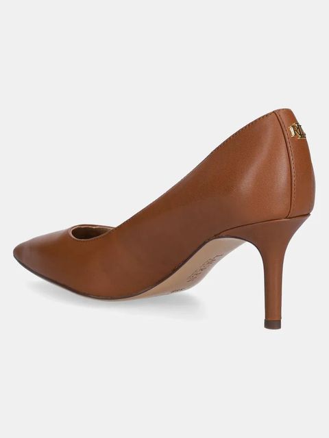 Lauren Ralph Lauren szpilki skórzane Lanette kolor brązowy 802972023002 - zdjęcie produktu nr 2