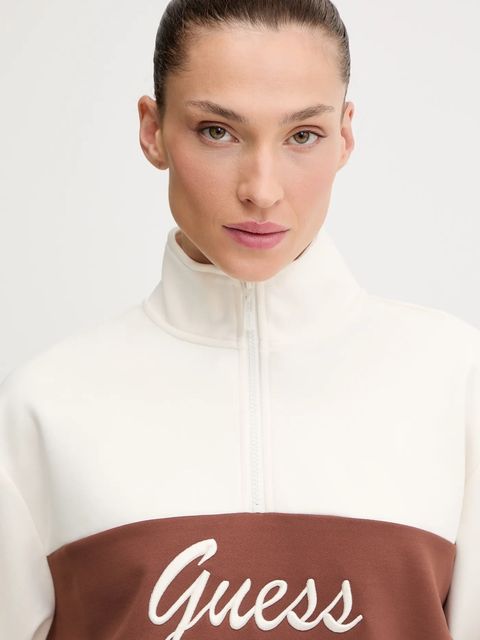 Guess bluza FABIA damska kolor beżowy z aplikacją V5BQ00 KCX22 - zdjęcie produktu nr 2