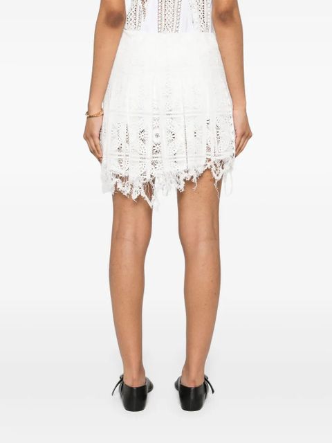 LOEWE lace mini skirt - White