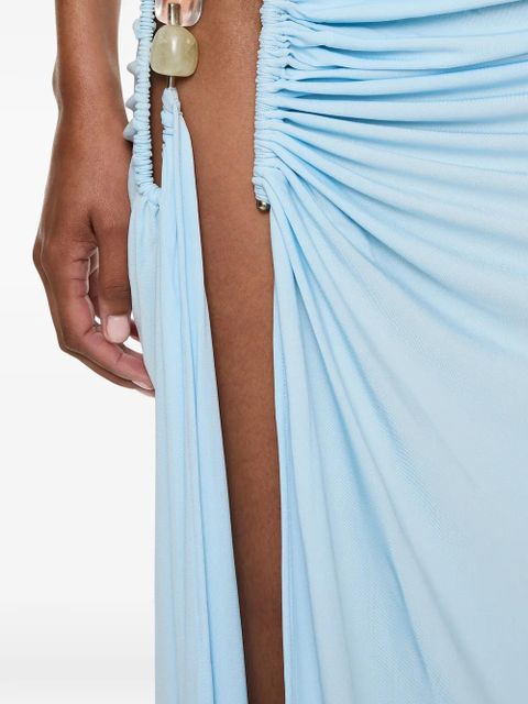 Christopher Esber Helix crystal-embellished gown - Blue