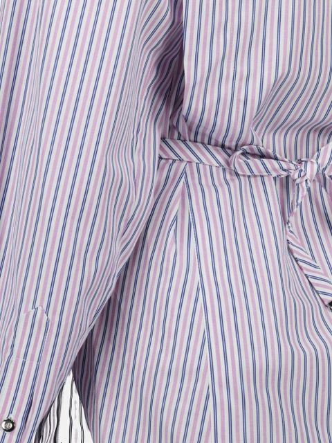 Rabanne striped button-up shirt - Blue
