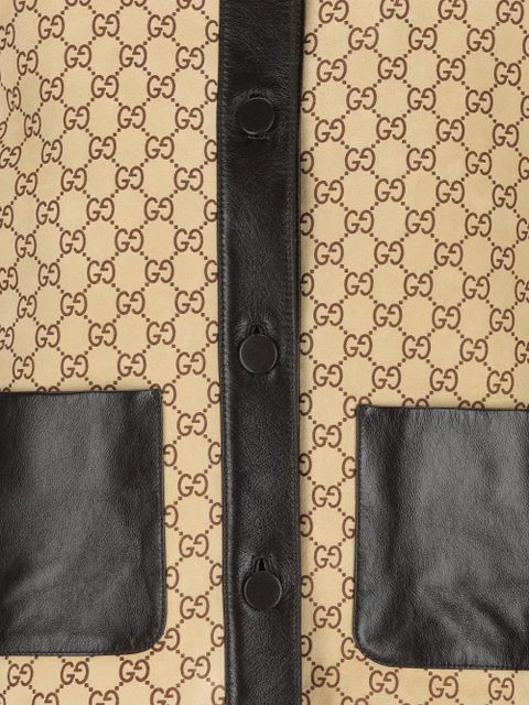 Gucci monogram button-fastening jacket - Neutrals