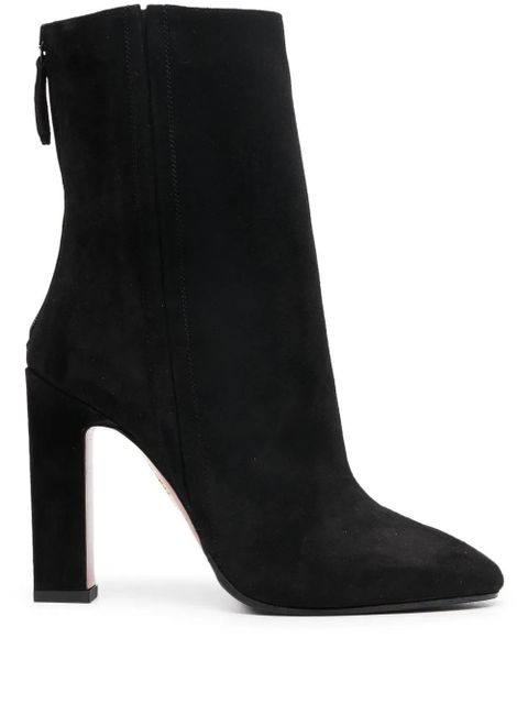 Aquazzura Joplin suede ankle boots 105mm - Black - zdjęcie produktu nr 1