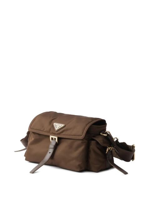 Prada medium Explore logo-plaque shoulder bag - Brown