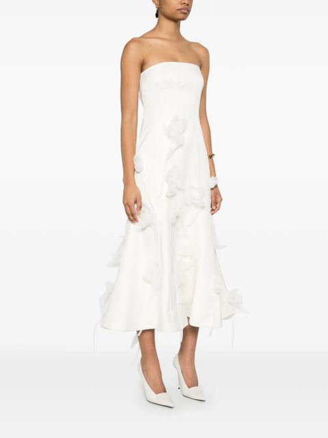 ROTATE BIRGER CHRISTENSEN Lily midi dress - Neutrals