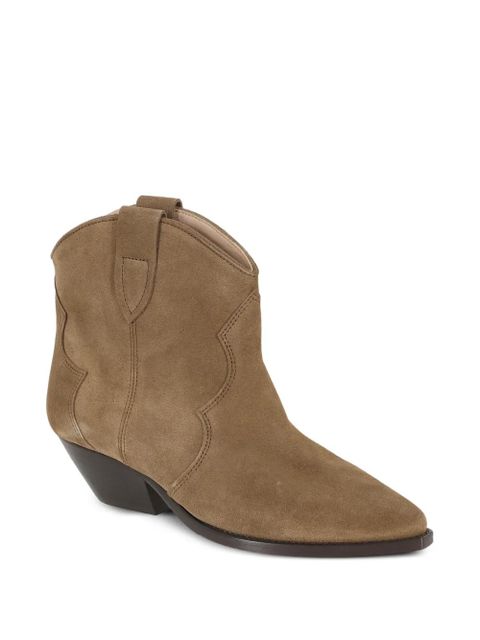 ISABEL MARANT tab detail ankle boots - Brown - zdjęcie produktu nr 2