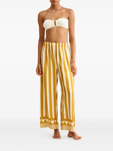 ERES striped-pattern trousers - Yellow