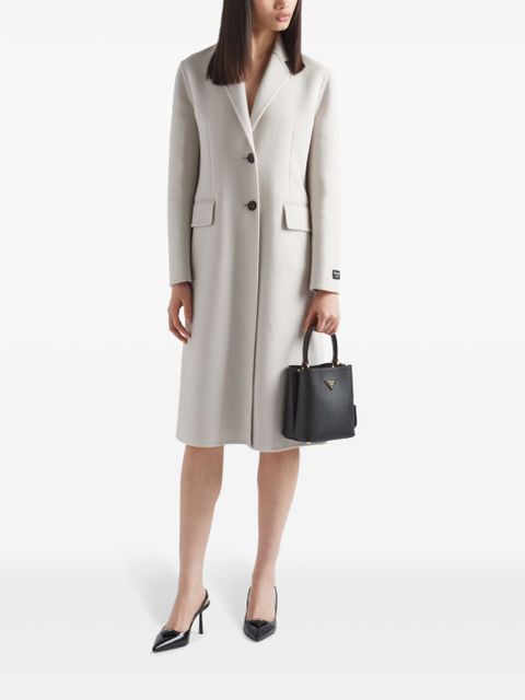 Prada small Panier leather tote bag - Black