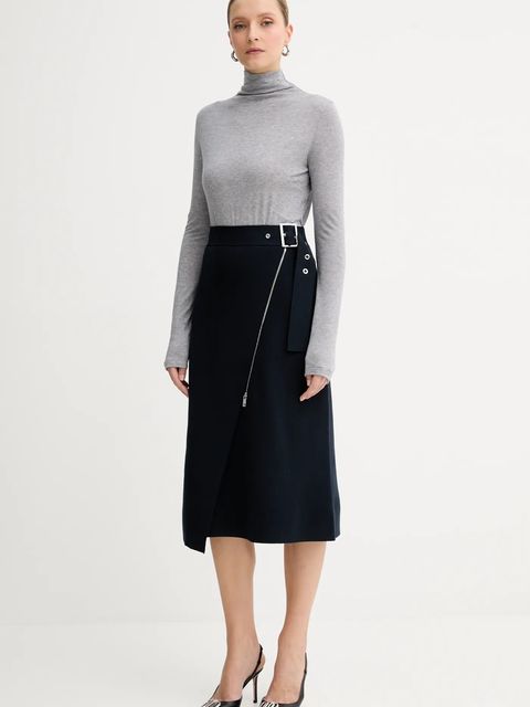 BOSS longsleeve z dodatkiem wełny Elavu - zdjęcie produktu nr 1