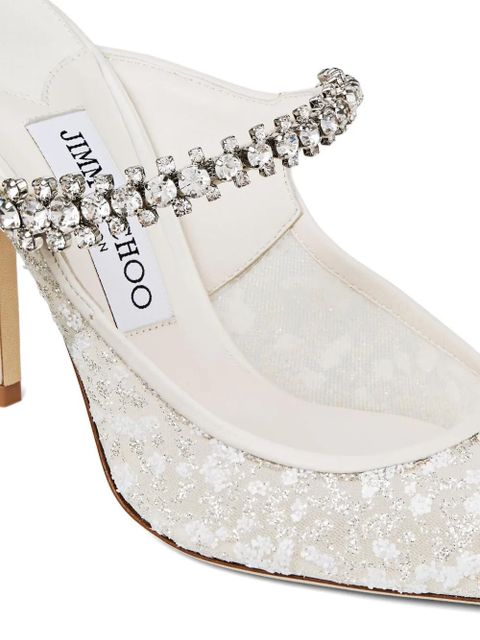 Jimmy Choo embellished pointed pumps - White