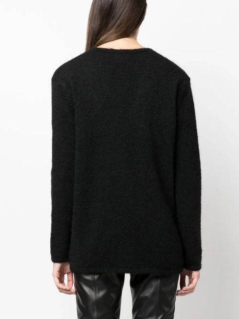 TOM FORD V-neck knitted jumper - Black