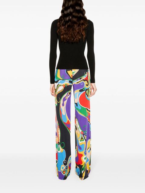 PUCCI Orchidee print trousers - Purple