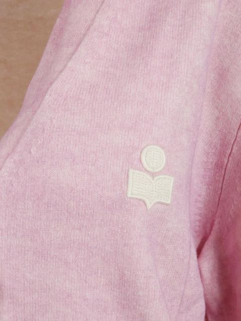 MARANT ÉTOILE logo-embroidery button-fastening cardigan - Pink
