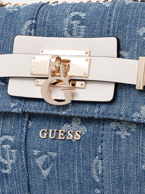 Guess torebka GREYSON kolor niebieski HWDG92 06210