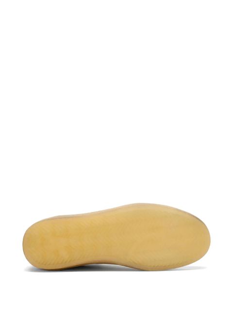 Golden Goose Ball Star in pearl suede with silver glitter star sneakers - Neutrals