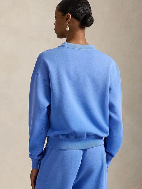 Polo Ralph Lauren bluza damska kolor niebieski gładka 211971697