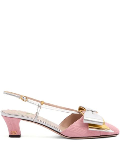 Valentino Garavani 45mm Bowow slingback pumps - Pink - zdjęcie produktu nr 1
