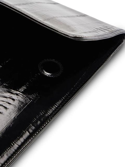 LouLou de Saison Maury leather clutch bag - Black