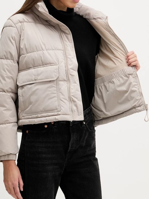 Vans kurtka kolor beżowy zimowa VN000HJV7D61