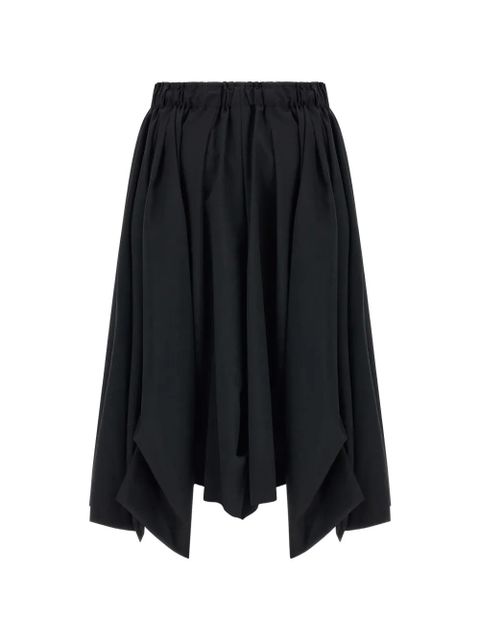Comme Des Garçons asymmetric panelled shorts - Black - zdjęcie produktu nr 2