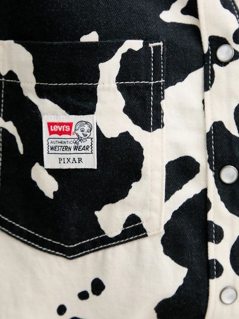 Levi's koszula x Toy Story damska kolor czarny relaxed z kołnierzykiem klasycznym 0034F