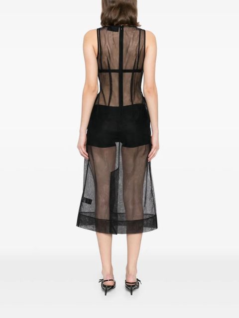 Simone Rocha square-neck dress - Black