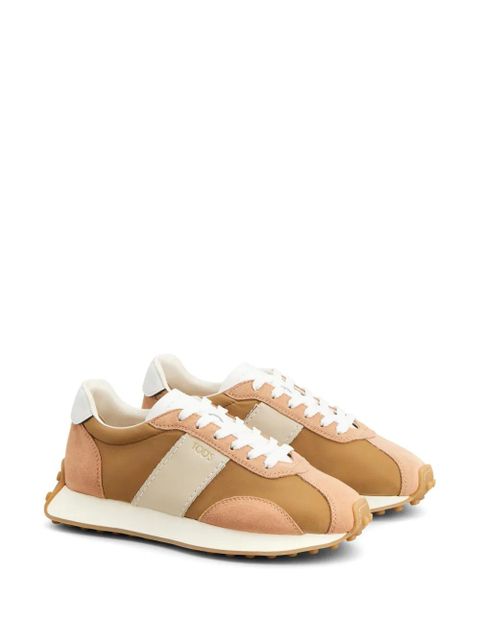 Tod's suede-trimmed sneakers - Brown - zdjęcie produktu nr 2