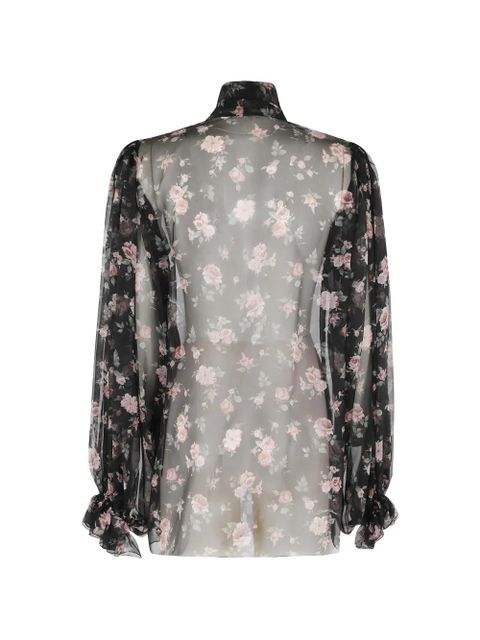 Dolce & Gabbana floral-print blouse - Black - zdjęcie produktu nr 2