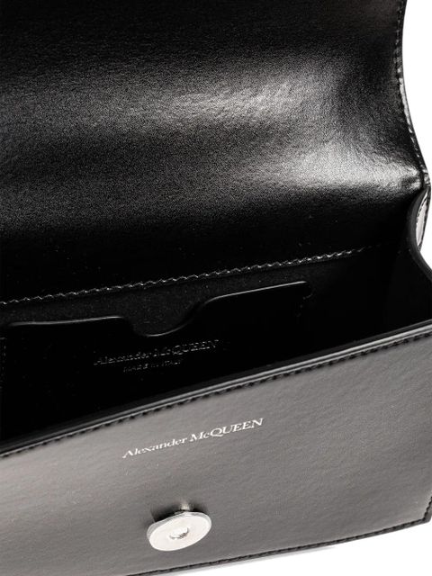 Alexander McQueen jewelled skull chain cross body bag - Black