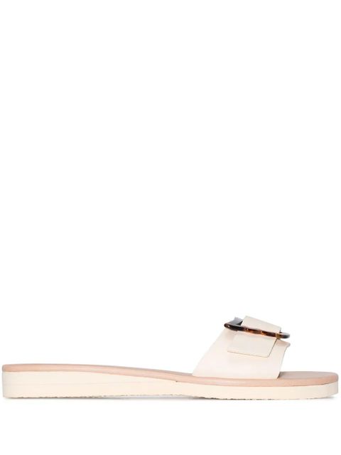 Ancient Greek Sandals Aglaia leather slides - Neutrals - zdjęcie produktu nr 1