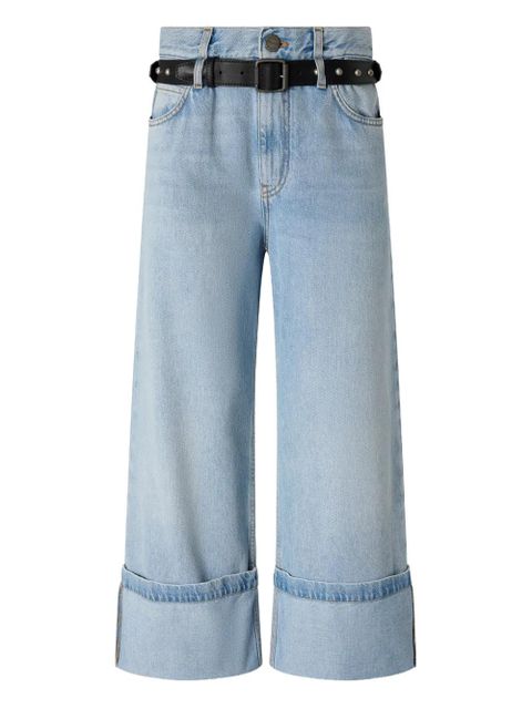 PINKO cuffed belted jeans - Blue - zdjęcie produktu nr 1
