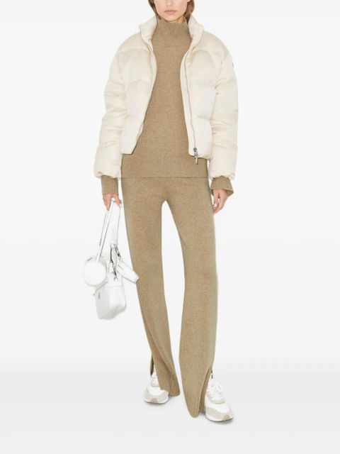 Tory Burch T-monogram satin puffer jacket - Neutrals - zdjęcie produktu nr 2