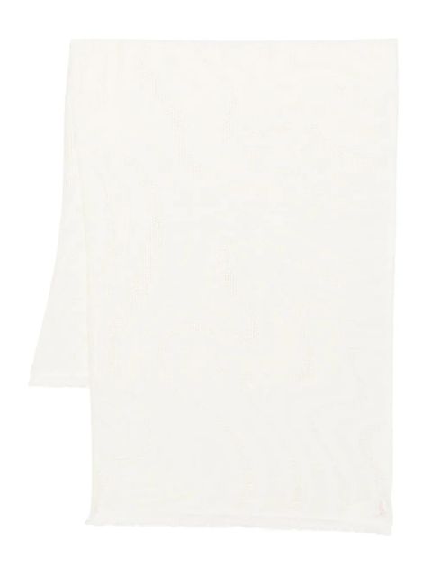Max Mara Pirania textured Alpaca-wool scarf - White - zdjęcie produktu nr 1