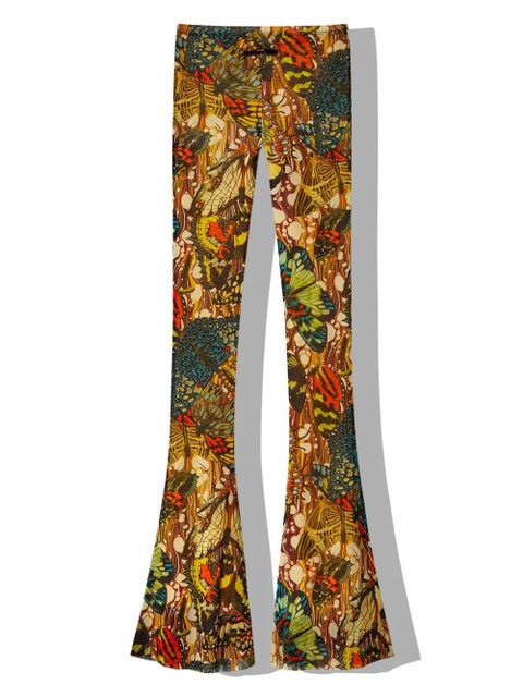 Jean Paul Gaultier Papillon flared leggings - Yellow - zdjęcie produktu nr 2