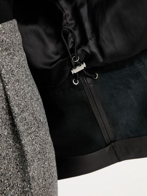 BOSS kurtka skórzana kolor czarny przejściowa 50544445