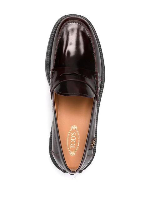Tod's penny-slot loafers - Red