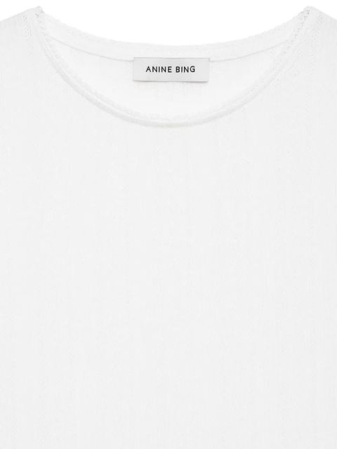 ANINE BING Pia T-shirt - White