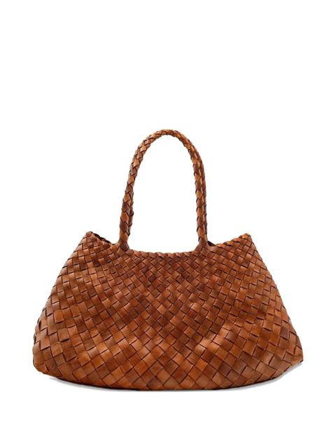 DRAGON DIFFUSION small Santa Croce shoulder bag - Brown - zdjęcie produktu nr 1