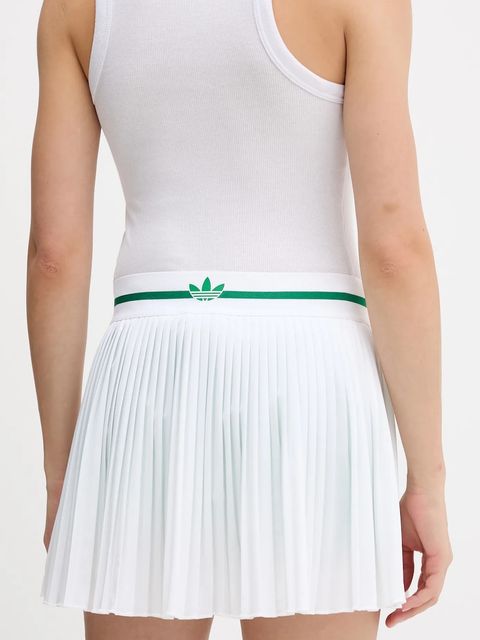 adidas Originals spódnica Pleat Skirt PRO kolor biały mini rozkloszowana JM4730