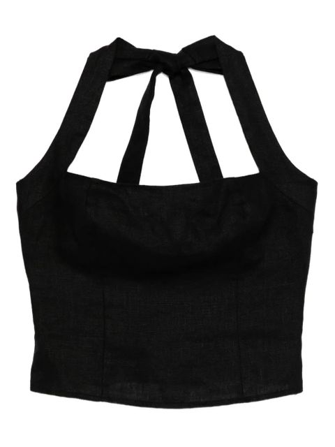 Reformation Malika top - Black - zdjęcie produktu nr 1