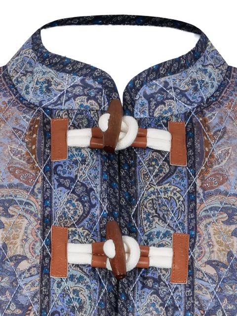 ZIMMERMANN Wanderlust paisley-print quilted jacket - Blue