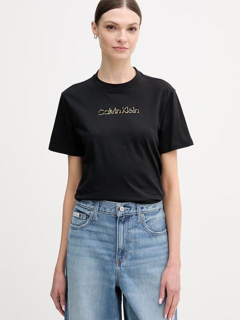 Calvin Klein Jeans t-shirt bawełniany - zdjęcie produktu nr 2