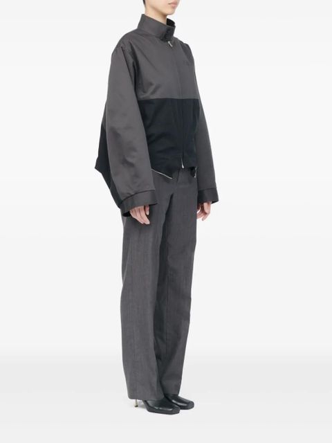 MM6 Maison Margiela zip colour-block jacket - Grey
