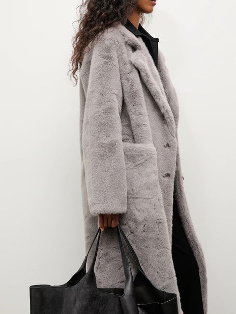 Answear.LAB płaszcz kolor szary